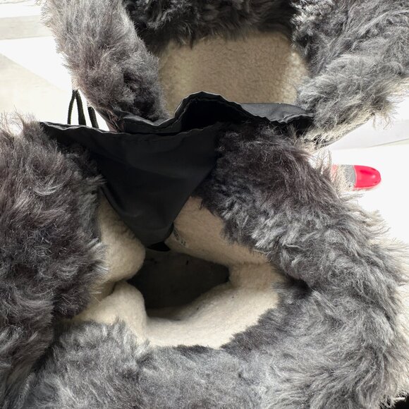 OLANG Venere made Republic Czech lace & zipper Wedge Black Boots 8.5 M - Picture 6 of 9